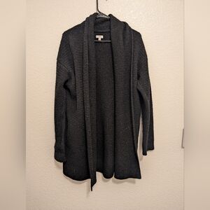 Vince Yak And Wool Blend Black Cardigan Sweater